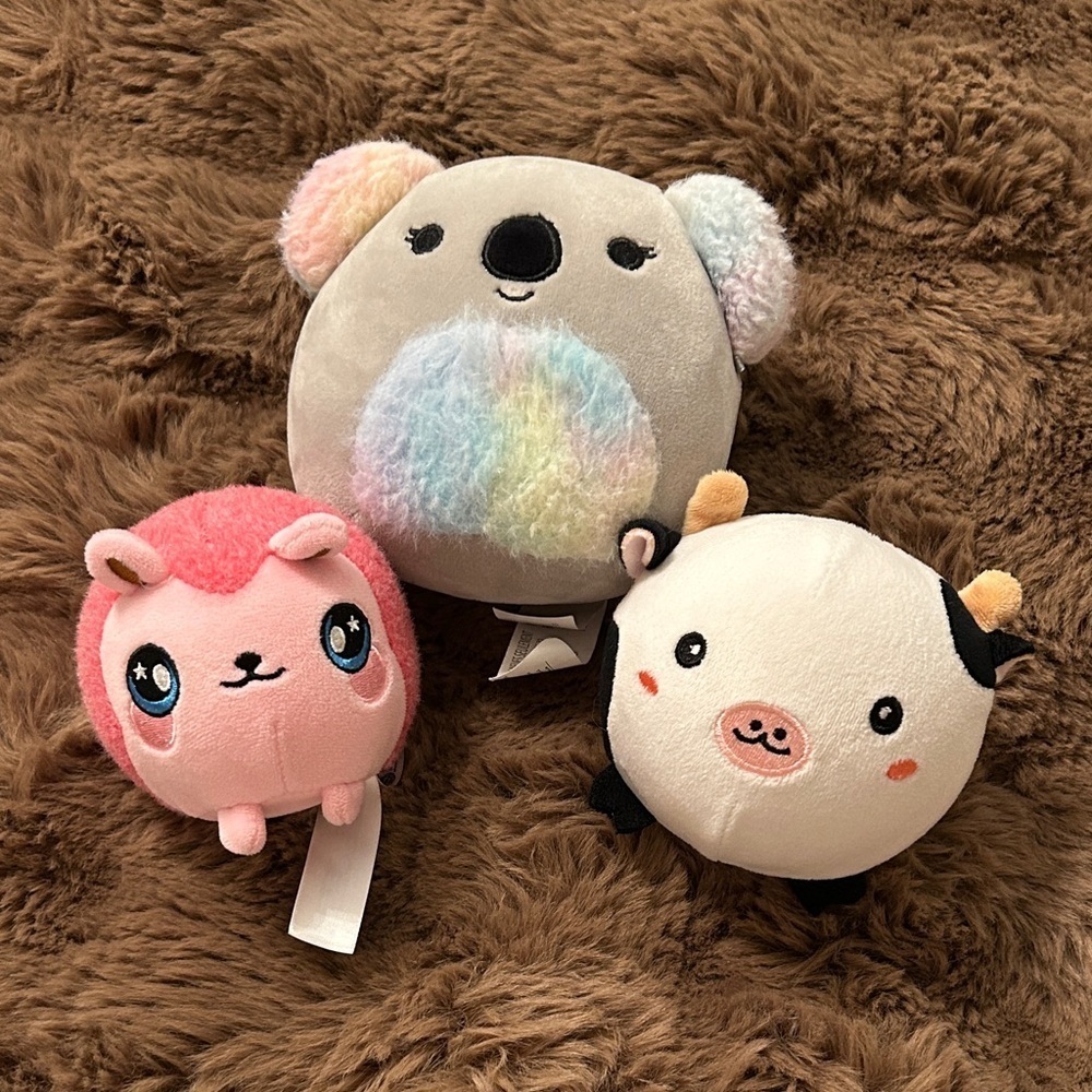 Adorable Squeezanals Plush Toy Set